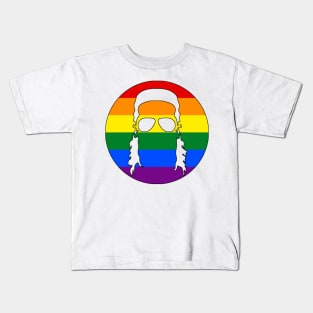 Mullet Silhouette - Rainbow Kids T-Shirt